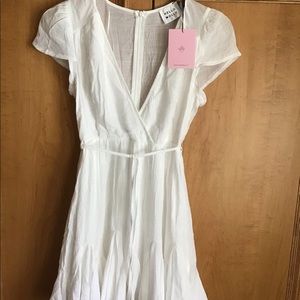 NEW Hello Molly London Calling Deep V Dress XS(2)